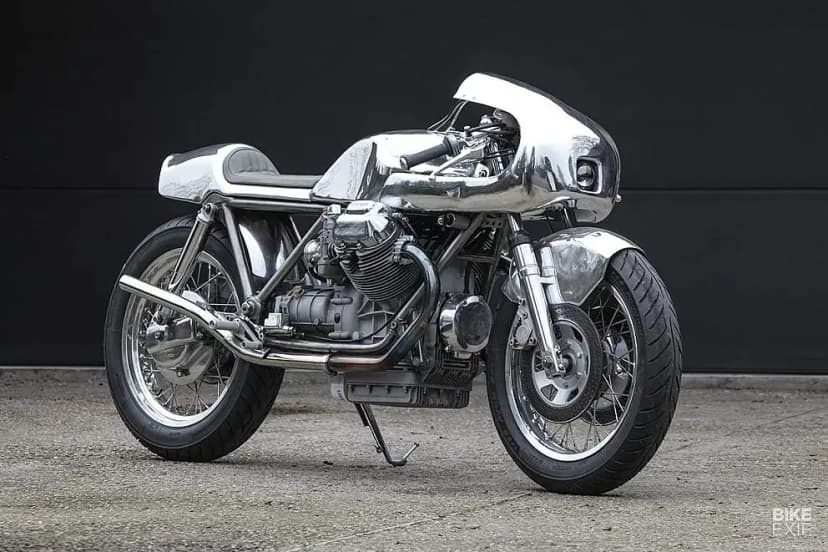 Moto Guzzi SP 1000: da GT a café racer grezza home made