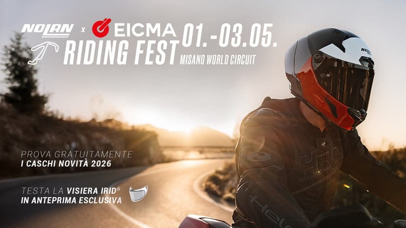 Non solo moto, a EICMA Riding Fest puoi provare anche i caschi Nolan