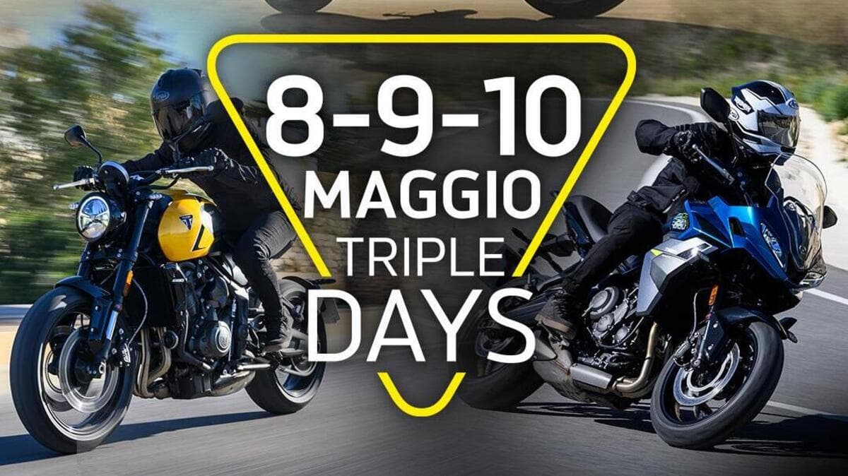 Triumph apre le porte: arrivano i Triple Days con test ride gratuiti