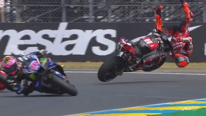 MotoGP Le Mans: la dinamica della caduta di Marc Marquez