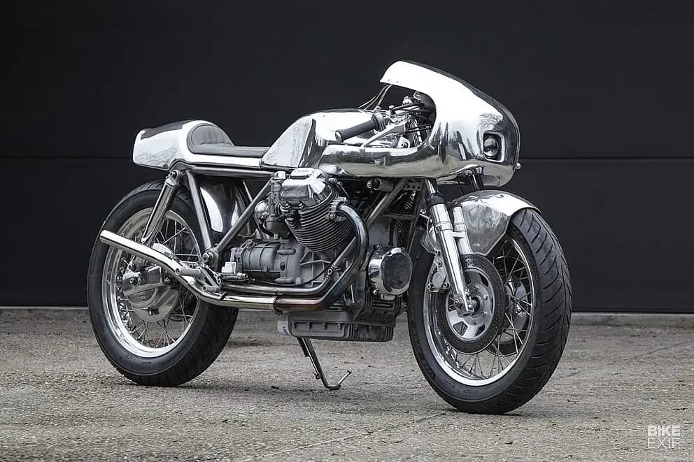 Moto Guzzi SP 1000: da GT a café racer grezza home made