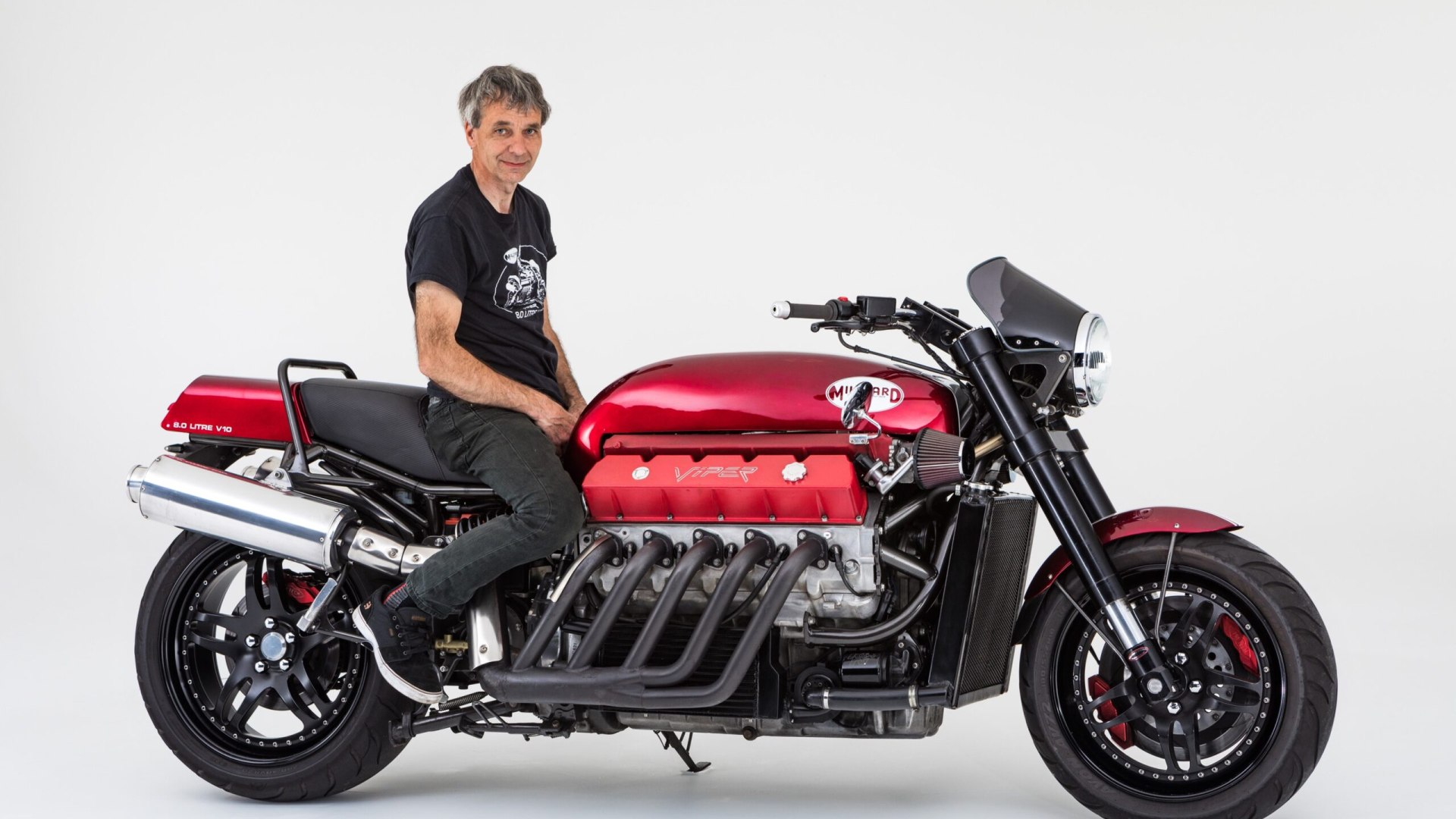 All'asta la Millyard Viper V10 da 500 CV: la moto con il motore della Dodge Viper