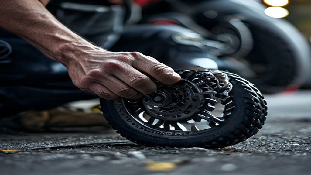 Procedura passo-passo per registrare la catena della moto