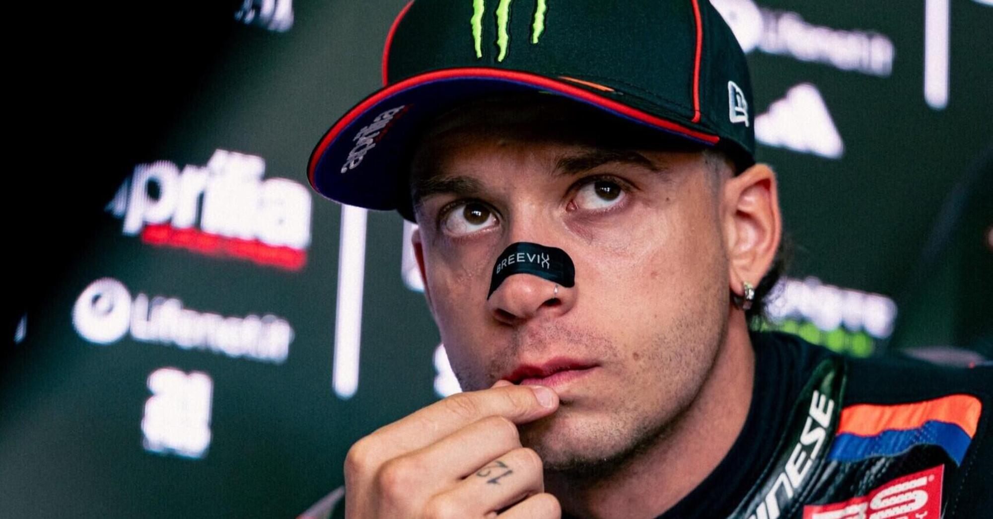 MotoGP 2026. GP di Germania. Marco Bezzecchi dopo l'operazione alla clavicola: "Sono tornato ai box sul sellino di uno scooter e già sapevo che non andava"