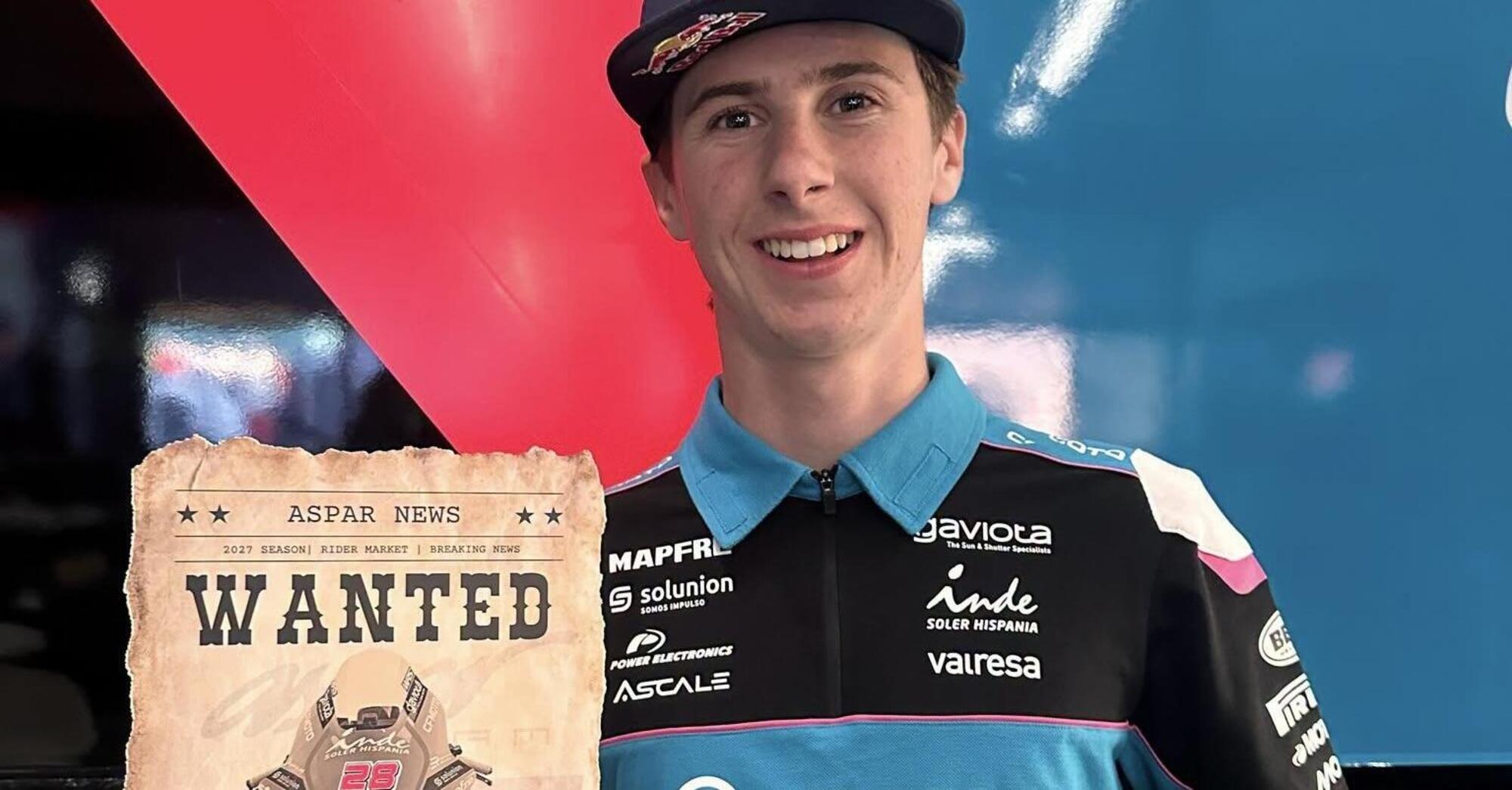 MotoGP 2026. Ufficiale: Maximo Quiles in Moto2 dal 2027! Continuerà con il team Aspar